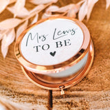 Personalised Bride To Be Rose Gold Compact Mirror