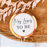 Personalised Bride To Be Rose Gold Compact Mirror
