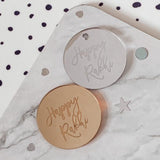 Happy Rakhi Mirror Cake Charms, Cupcake Topper or Gift Tag
