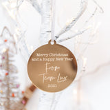 Corporate Engraved Christmas Baubles