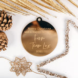 Corporate Engraved Christmas Baubles
