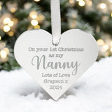 1st Christmas As My Nanny Bauble
