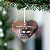 1st Christmas As My Nanny Bauble