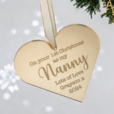 1st Christmas As My Nanny Bauble
