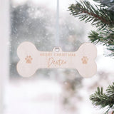 Dog Bone Personalised Christmas Bauble