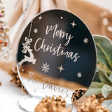 Mirror Engraved Family Christmas Decoration