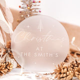 Frosted Acrylic Personalised Family Christmas Sign