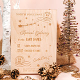 Wood Engraved Children's Personalised Message From Santa