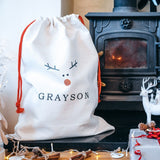 Children's Rudolph Christmas Santa Sack
