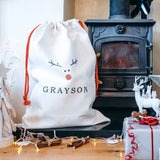 Children's Rudolph Christmas Santa Sack