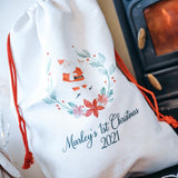 Baby's 1st Christmas Personalised Santa Sack