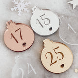 Advent Calendar Gift Tags - Set of 25