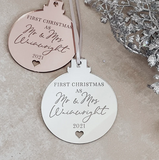 Our First Christmas Married Bauble