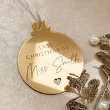 Last Christmas As A Miss Tree Decoration