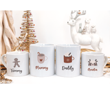 Family Personalised Christmas Mugs