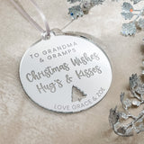 Grandparents Personalised Christmas Bauble