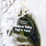 Grandparents Personalised Christmas Bauble