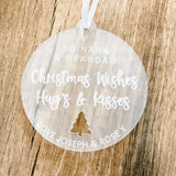 Grandparents Personalised Christmas Bauble