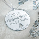 Grandparents Personalised Christmas Bauble