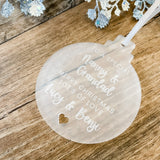 Nanny & Grandad Personalised Christmas Bauble