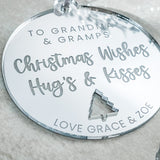 Grandparents Personalised Christmas Bauble