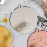 First Christmas As Great Grandparents Personalised Bauble