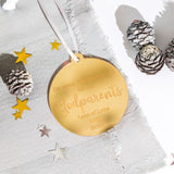 1st Christmas As My Godparents Personalised Bauble