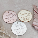 Best Mum Ever Cake Charm, Cupcake Topper or Gift Tag