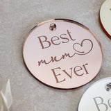 Best Mum Ever Cake Charm, Cupcake Topper or Gift Tag