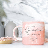 Nanny, Grandma Personalised Marble Mug
