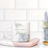 Nana, Nanny Personalised Marble Mug