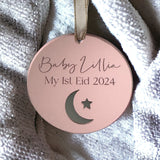 Baby's 1st Eid Personalised Mirror Hanging Tag