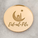 Eid Al Fitr Mirror Cake Charm, Cupcake Topper or Gift Tag