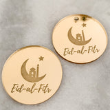 Eid Al Fitr Mirror Cake Charm, Cupcake Topper or Gift Tag