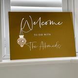 Eid Personalised Welcome Sign