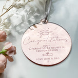 Graduation Congratulations Personalised Hanging Tag