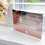 Best Childminder Luxury Personalised Mirror Card