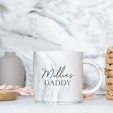 Personalised Daddy Marble Mug