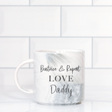 Daddy Personalised Marble Mug