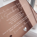 First Day of Secondary School Luxury Personalised Mirror Card
