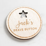 Brave Button Keepsake Gift - Personalised Mirror Tag