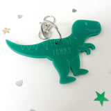 Dinosaur Engraved Backpack Keyring
