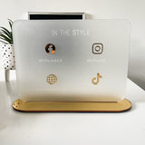 Multiple Social Media and Business Sign