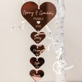 Nanny & Grandad's Hanging Heart Decoration