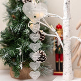 Grandchildren Personalised Christmas Hanging Heart Decoration