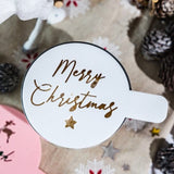 Merry Christmas Coffee Stencil Gift