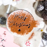 Merry Christmas Coffee Stencil Gift