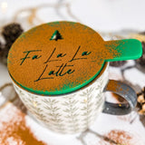 Fa La La Latte Christmas Coffee Stencil Gift