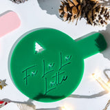Fa La La Latte Christmas Coffee Stencil Gift