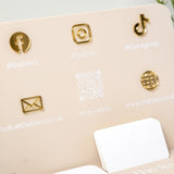 Social Media Sign & Business Card Holder